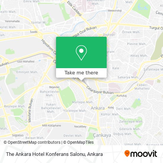 The Ankara Hotel Konferans Salonu map