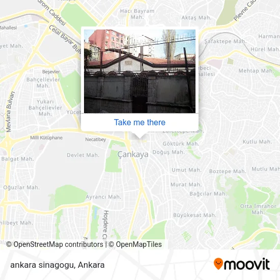 ankara sinagogu map