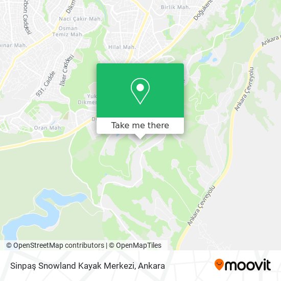 Sinpaş Snowland Kayak Merkezi map