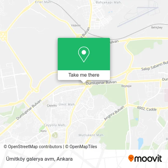 Ümitköy galerya avm map