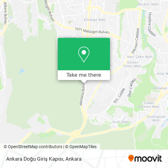 Ankara Doğu Giriş Kapısı map