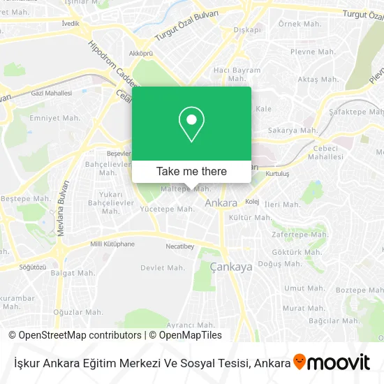 İşkur Ankara Eğitim Merkezi Ve Sosyal Tesisi map