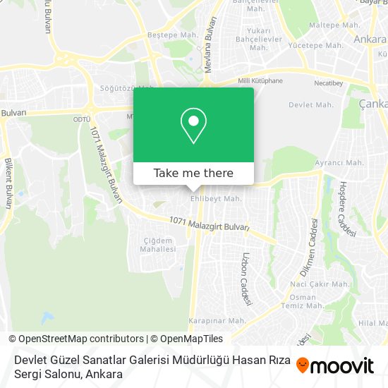 Devlet Güzel Sanatlar Galerisi Müdürlüğü Hasan Rıza Sergi Salonu map