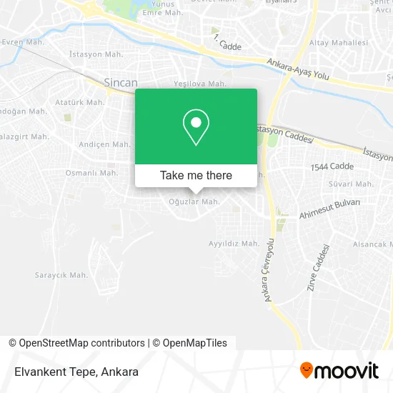 Elvankent Tepe map