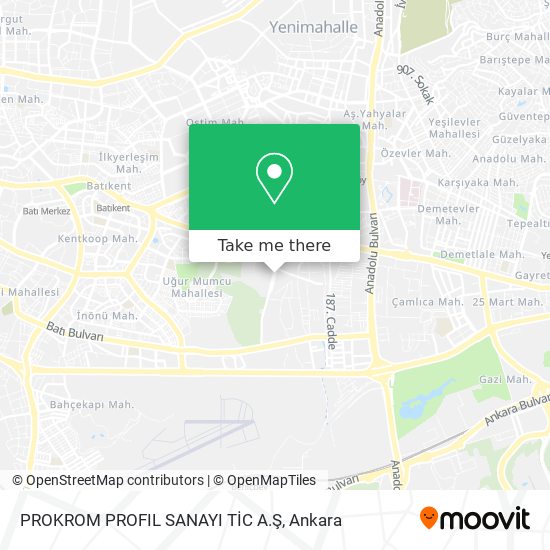 PROKROM PROFIL SANAYI TİC A.Ş map
