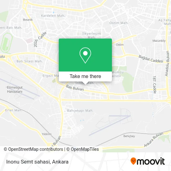 Inonu Semt sahasi map