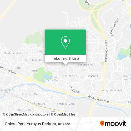 Goksu Park Yuruyus Parkuru map