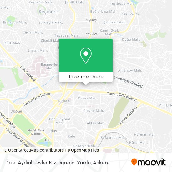 Özel Aydınlıkevler Kız Öğrenci Yurdu map