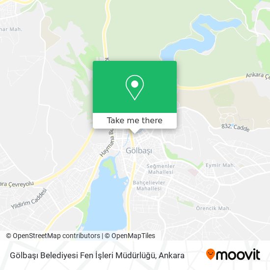 Gölbaşı Belediyesi Fen İşleri Müdürlüğü map