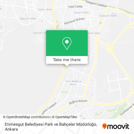 Etimesgut Belediyesi Park ve Bahçeler Müdürlüğü map