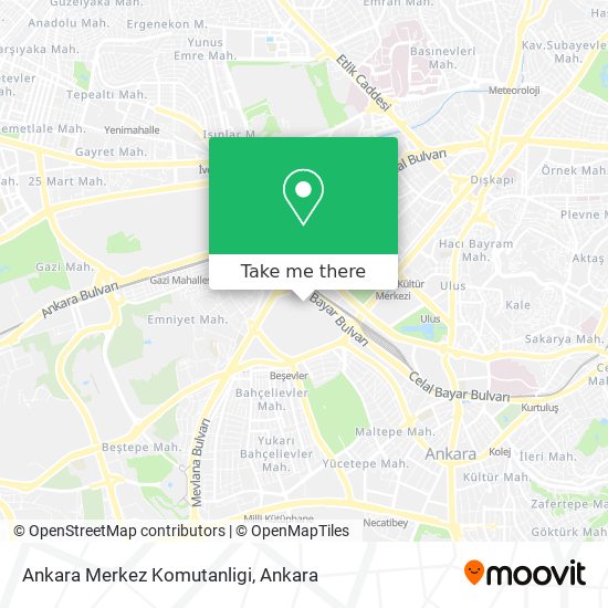 Ankara Merkez Komutanligi map