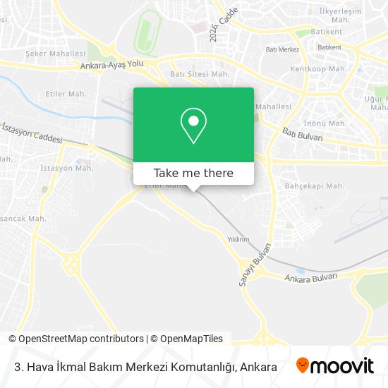 3. Hava İkmal Bakım Merkezi Komutanlığı map