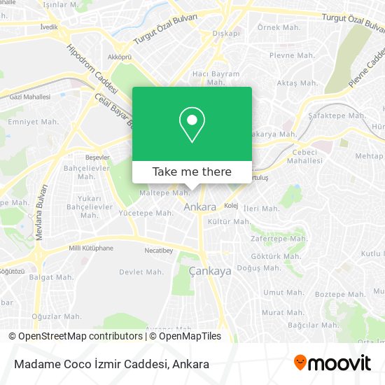 Madame Coco İzmir Caddesi map