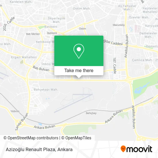 Azizoğlu Renault Plaza map