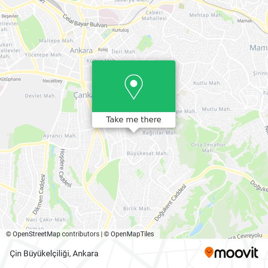 Çin Büyükelçiliği map