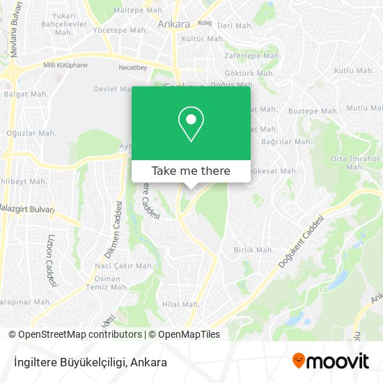 İngiltere Büyükelçiligi map