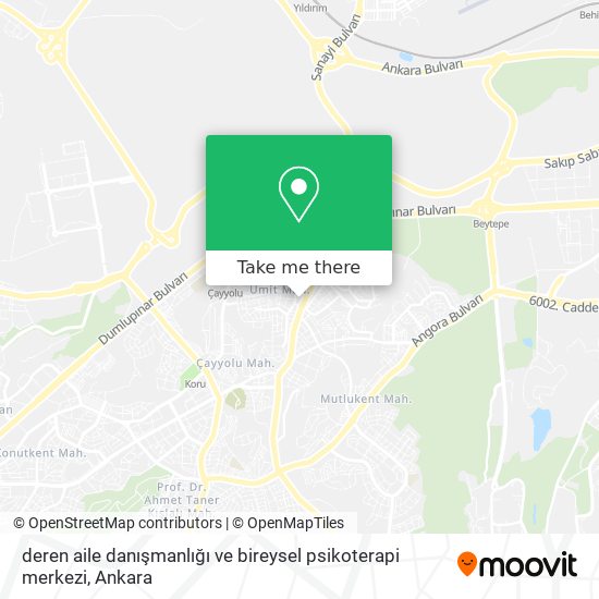 deren aile danışmanlığı ve bireysel psikoterapi merkezi map