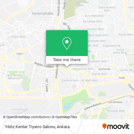 Yıldız Kenter Tiyatro Salonu map