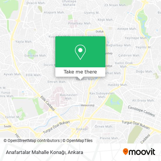 Anafartalar Mahalle Konağı map