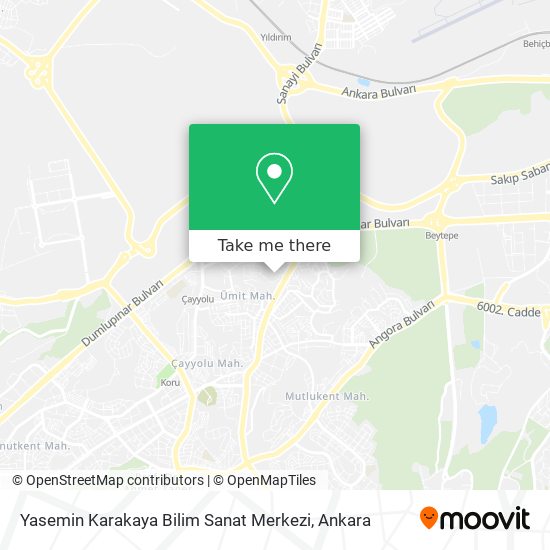 Yasemin Karakaya Bilim Sanat Merkezi map