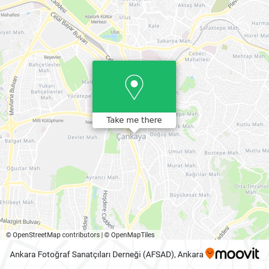 Ankara Fotoğraf Sanatçıları Derneği (AFSAD) map