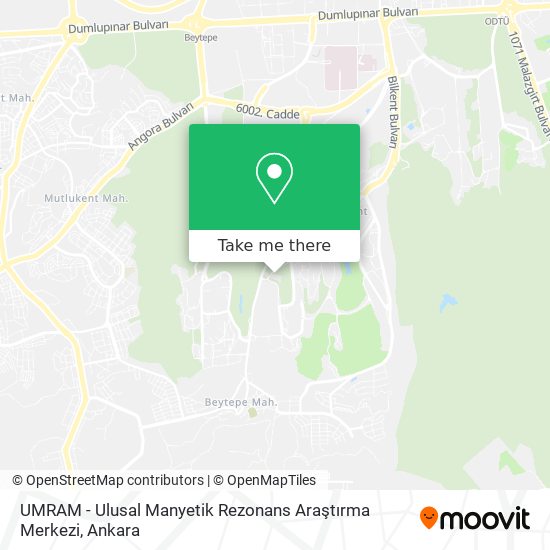UMRAM - Ulusal Manyetik Rezonans Araştırma Merkezi map