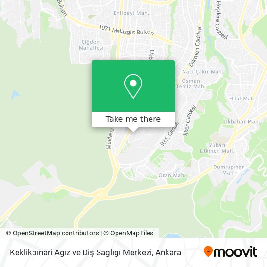 Keklikpınari Ağız ve Diş Sağlığı Merkezi map