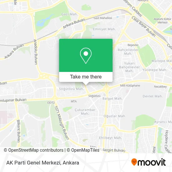 AK Parti Genel Merkezi map