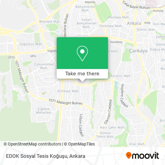 EDOK Sosyal Tesis Koğuşu map