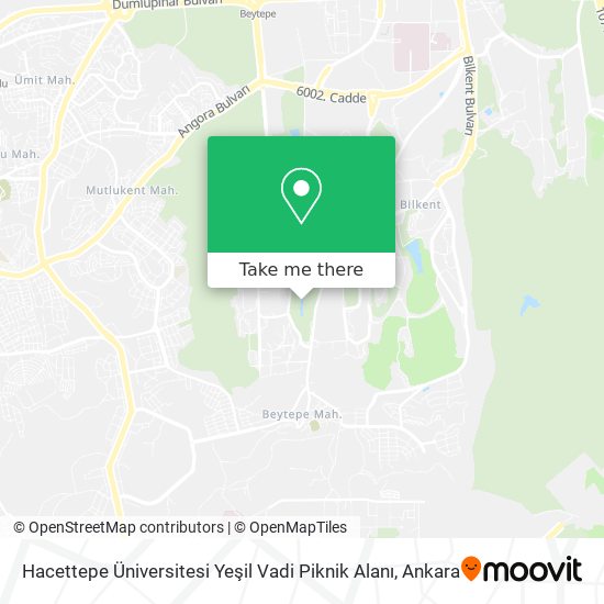 Hacettepe Üniversitesi Yeşil Vadi Piknik Alanı map