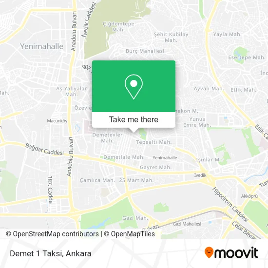 Demet 1 Taksi map