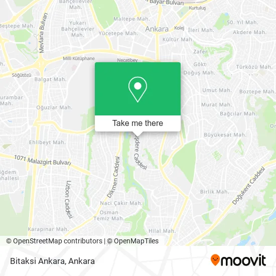 Bitaksi Ankara map