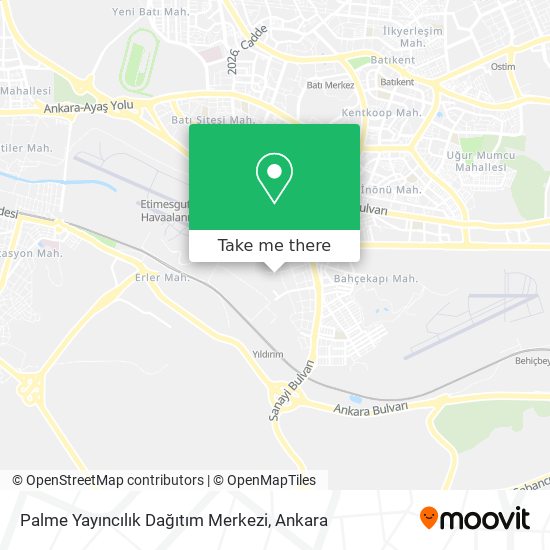Palme Yayıncılık Dağıtım Merkezi map