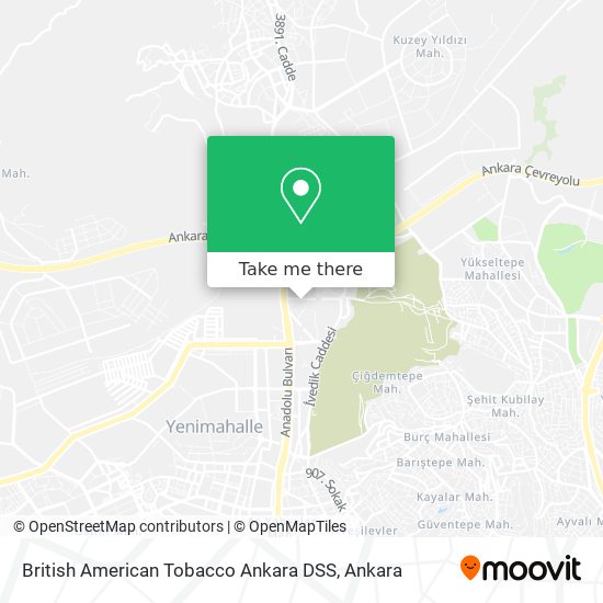British American Tobacco Ankara DSS map