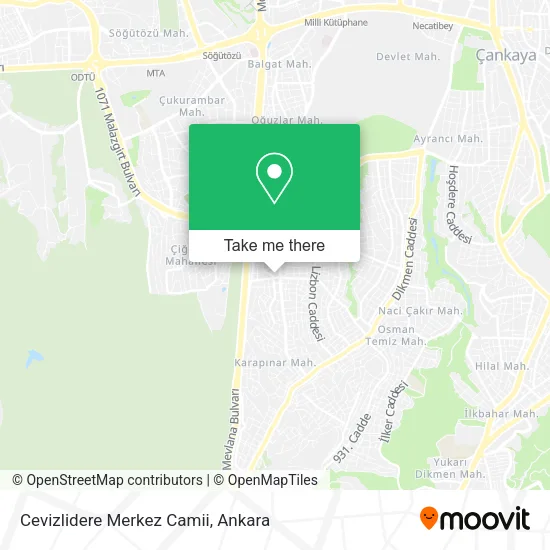Cevizlidere Merkez Camii map