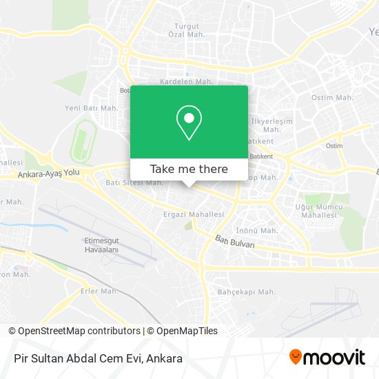 Pir Sultan Abdal Cem Evi map