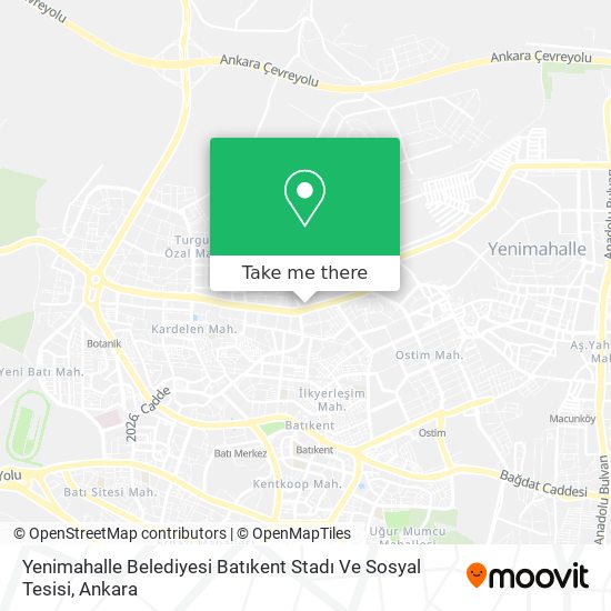 Yenimahalle Belediyesi Batıkent Stadı Ve Sosyal Tesisi map