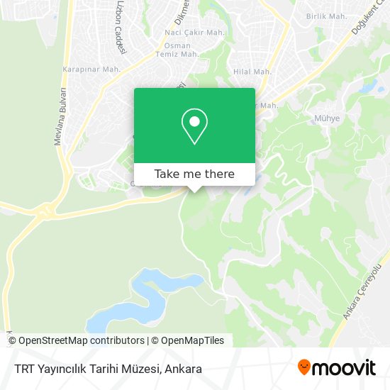 TRT Yayıncılık Tarihi Müzesi map