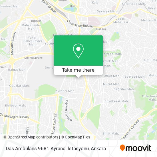 Das Ambulans 9681 Ayrancı İstasyonu map