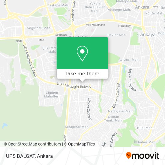 UPS BALGAT map