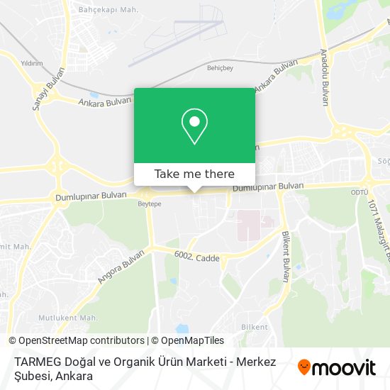 TARMEG Doğal ve Organik Ürün Marketi - Merkez Şubesi map