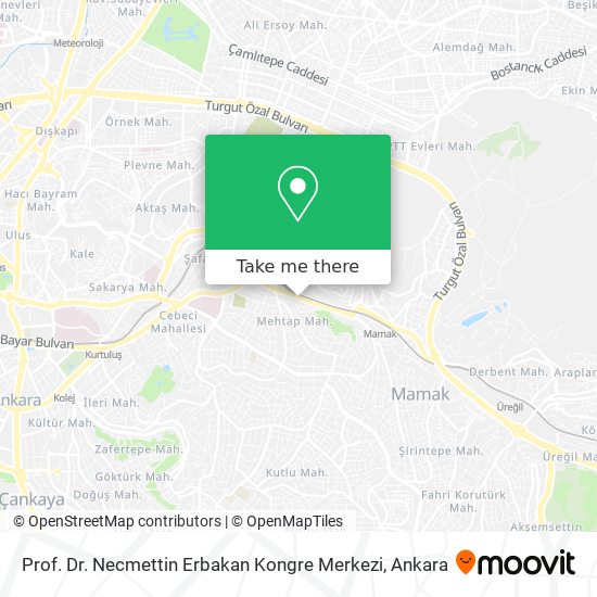 Prof. Dr. Necmettin Erbakan Kongre Merkezi map