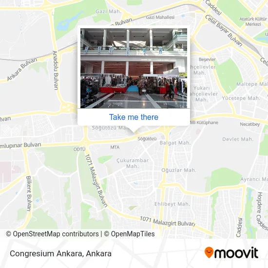 Congresium Ankara map