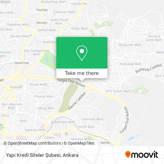 Yapi Kredi Siteler Şubesi map