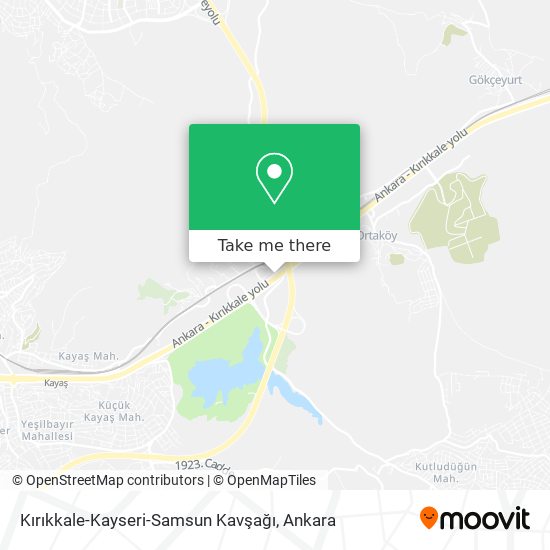 Kırıkkale-Kayseri-Samsun Kavşağı map