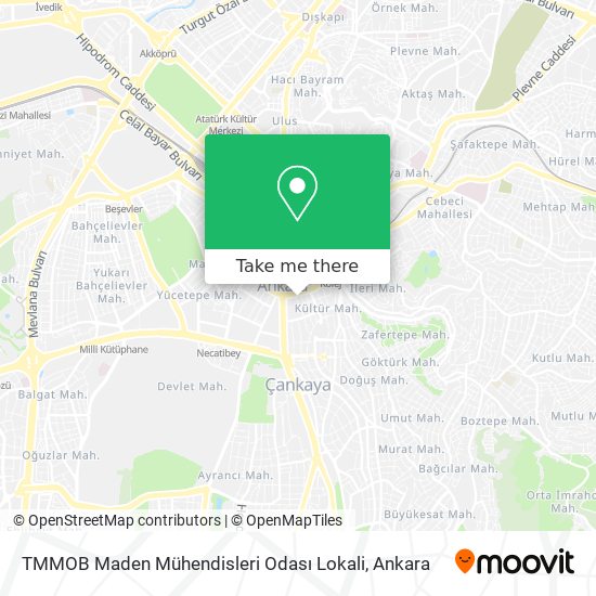 TMMOB Maden Mühendisleri Odası Lokali map