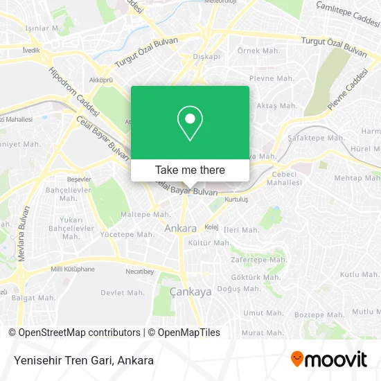 Yenisehir Tren Gari map