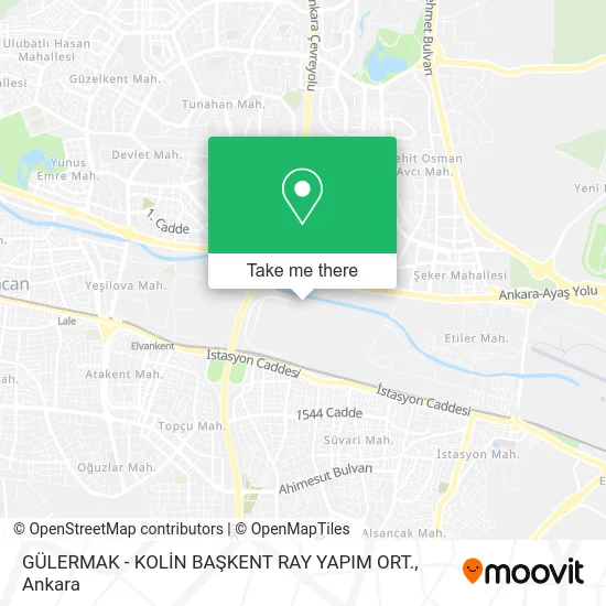 GÜLERMAK - KOLİN BAŞKENT RAY YAPIM ORT. map