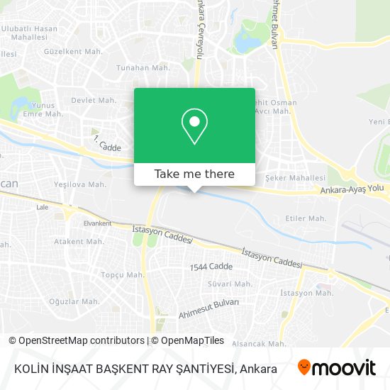 KOLİN İNŞAAT BAŞKENT RAY ŞANTİYESİ map