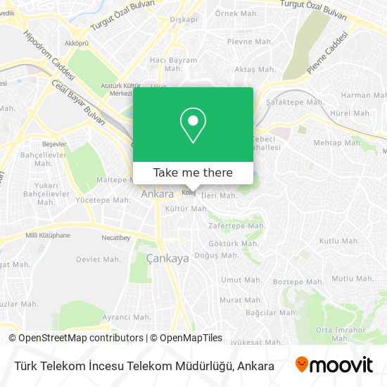 Türk Telekom İncesu Telekom Müdürlüğü map